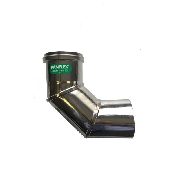 Panflex segmentbocht 90 RVS hoogglans D60mm
